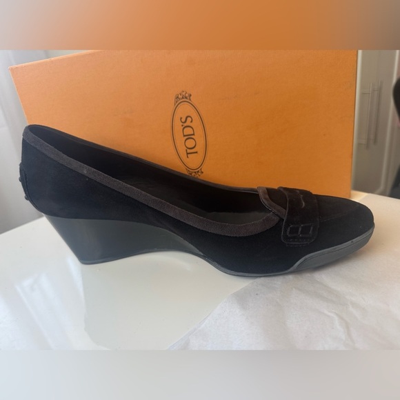 Tod’s Suede Wedge Heels EC - Picture 12 of 16